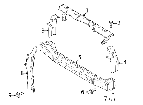 Radiator Support for 2022 Nissan LEAF #0