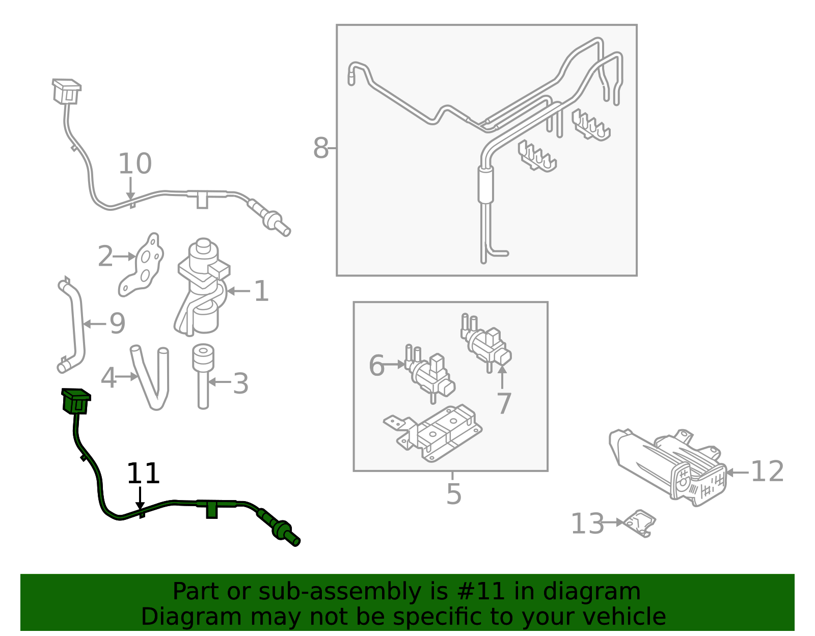 L541-18-861A - Oxygen Sensor - 2010-2013 Mazda 3 | Mazda Swag