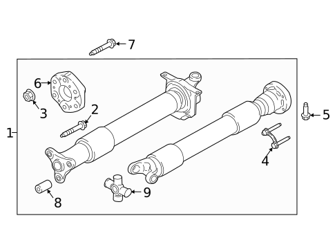 Drive Shaft for 2015 Ford Mustang #0