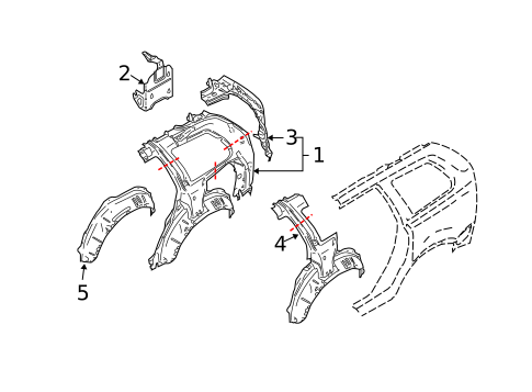 Inner Structure for 2005 Volvo XC90 #0