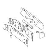 68007822AA - Frames and Bumpers: Bumper Reinforcement for Mopar Image