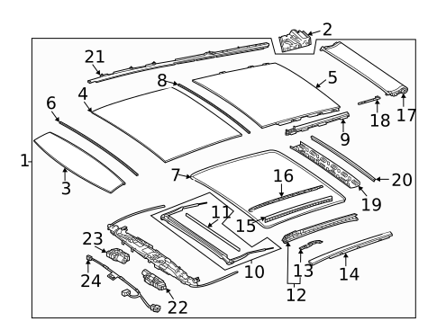 Sunroof for 2021 Mercedes-Benz GLE350 #1