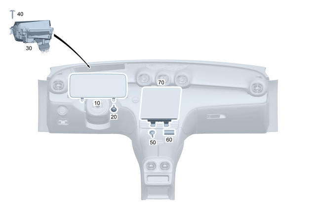 2069003525 - Electr. System: Control Unit for Mercedes-Benz: CLE300, CLE450, CLE53 AMG Image image