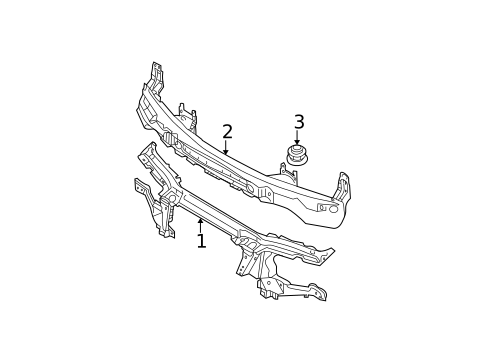 Radiator Support for 2006 BMW X5 #0
