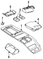 AR59JB9 - Body: Console for Chrysler: LeBaron Image