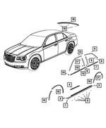 1TC51MAGAA - Exterior Ornamentation: Sill Cladding, Left for Mopar Image