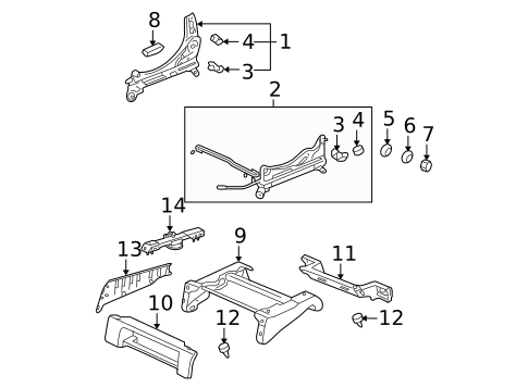Tracks & Components for 2004 Honda Pilot #0