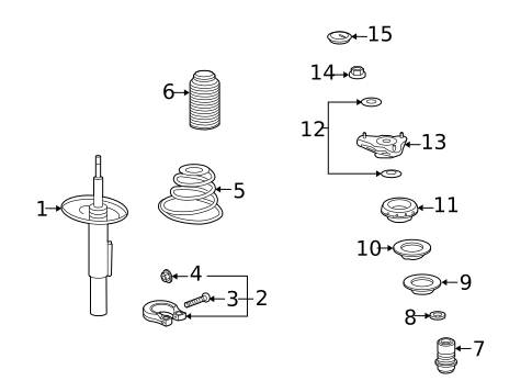 Struts & Components for 2006 Porsche Cayman #0