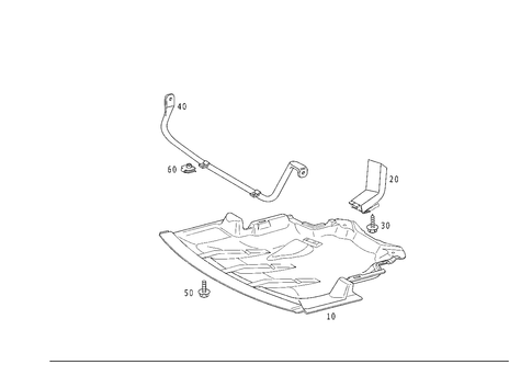 Oil Pan Undershield for 1999 Mercedes-Benz SLK230 #0