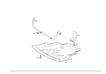 1705240201 - Chassis Sheet Metal/Air Intake: Protective Metal Sheet for Mercedes-Benz: SLK230, SLK320 Image