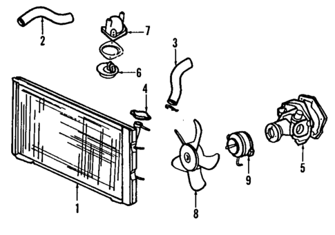 Cooling System for 1994 Subaru Loyale #0
