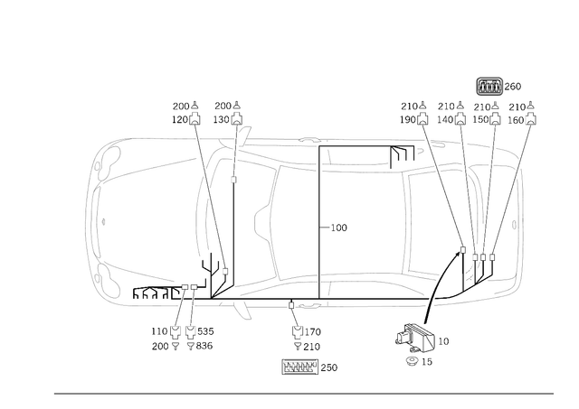 2094403509 - Electrical Equipment and Instruments: Wiring Harness for Mercedes-Benz Image image