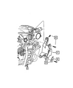 4891407AC - Fuel: Throttle Control Support Bracket for Mopar Image