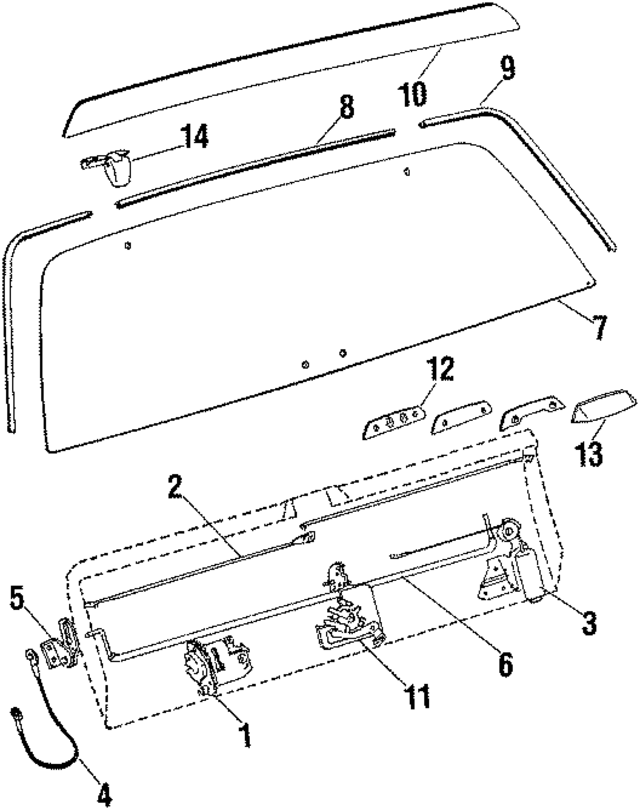 20043939 - Body: Trunk Lock Actuator Motor for GM Image