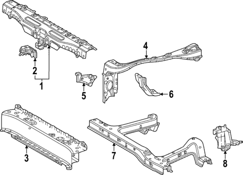 Radiator Support for 2025 Toyota bZ4X #0