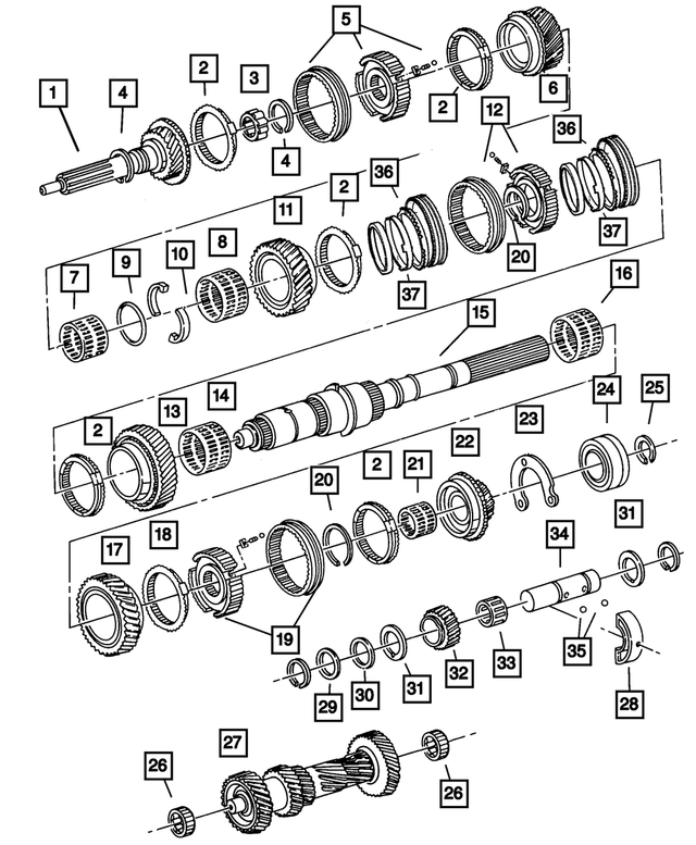 4741277 - Manual Transmission 5 Speed: Synchronizer Stop Ring for Mopar Image