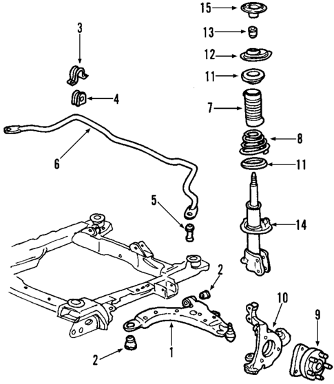 Front Suspension for 2000 Chevrolet Impala #0