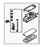 1K0711050A - Body: Shifter Assembly for Volkswagen: CC, Eos, Golf, Golf R, GTI, Passat, R32, Rabbit Image
