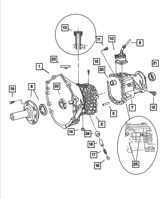 5093072AA - : Transmission Rear Case for Mopar Image