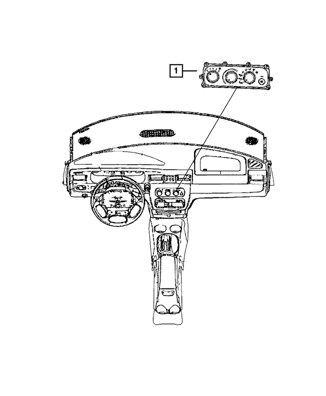 55111888AF - Electrical: A/c And Heater Control for Mopar Image