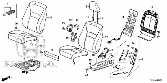 Front Seat (L.) (TS Tech) for 2014 Honda Accord #0