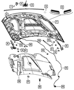 68185697AA - Body Sheet Metal Except Doors: Anti-squeak Tape for Mopar Image
