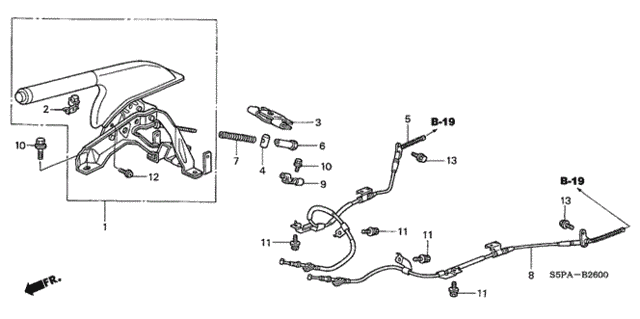 Parking Brake (1) for 2005 Honda Civic #0