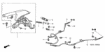 47342S6AE01 - Chassis: SWITCH, PARKING BRAKE for Honda Image
