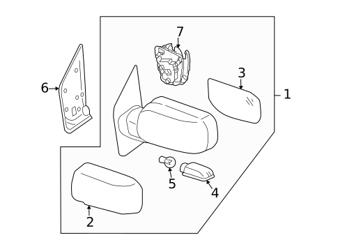 Outside Mirrors for 2009 INFINITI QX56 #0
