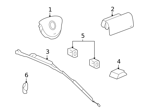 Air Bag Components for 2007 Isuzu i-370 #0