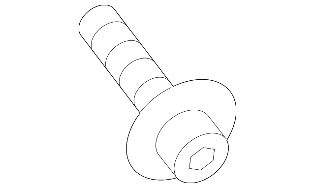 Sun Visor Support Screw - Porsche (N-106-663-02)