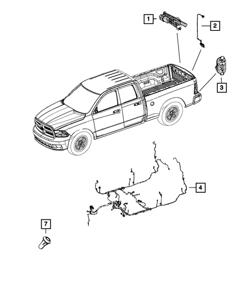 Wiring-Body and Accessories for 2016 Ram 2500 #0