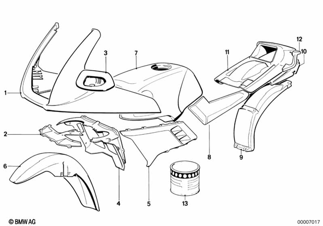 46632325821 - Body Equipment: Left Prime Coated Mirror -  for BMW-Motorrad Image