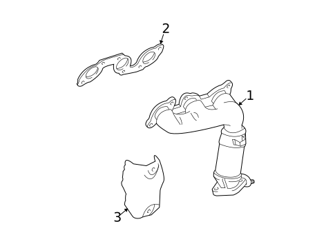 Exhaust Manifold for 2003 Toyota Sienna #1