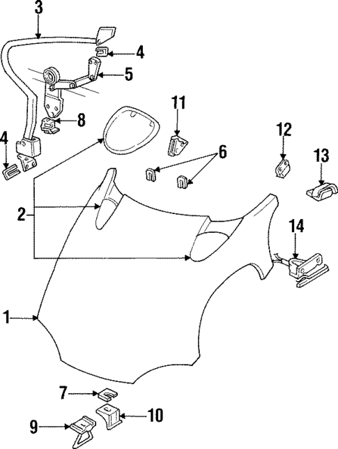 Hood & Components for 1998 Dodge Viper #0