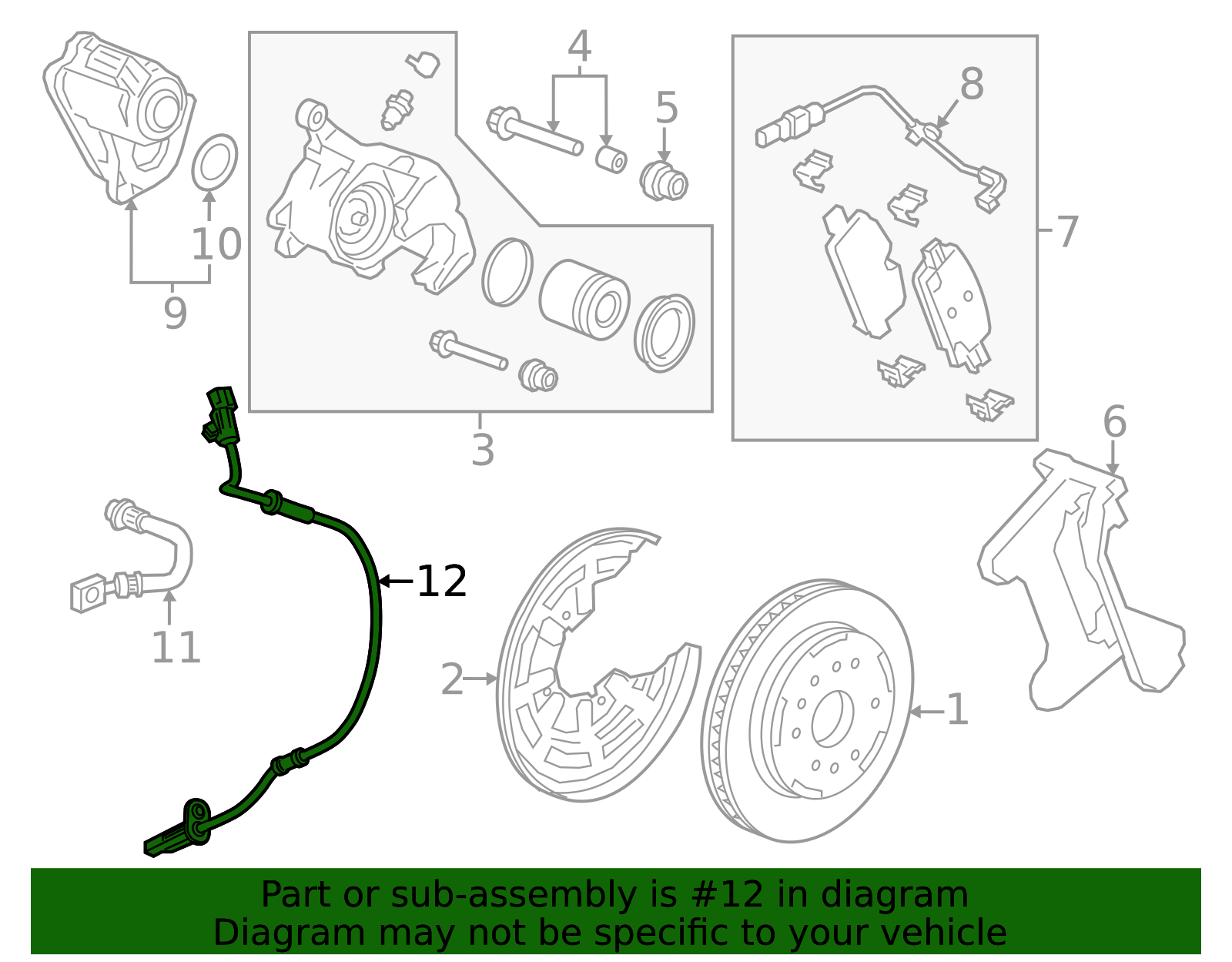 2023-2026 GM Rear Speed Sensor 86572868 GM | GMPartsDirect.com
