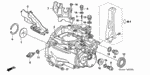 21104RPF000 - Transmission - Manual: PLATE M, OIL GUIDE for Honda Image