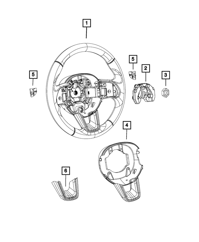 6QY53PS4AA - Steering: Steering Wheel for Mopar Image image