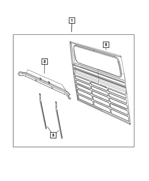 Aperture Panel, Pillar Supports and Cab Back  for 2023 Ram ProMaster 3500 #21