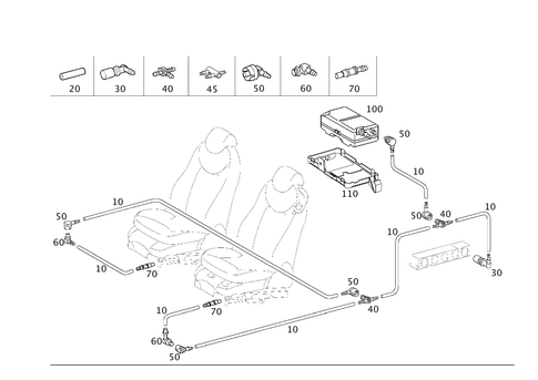 Lumbar Vertebra Support and Multicontour Backrest for 2002 Mercedes-Benz SL600 #0