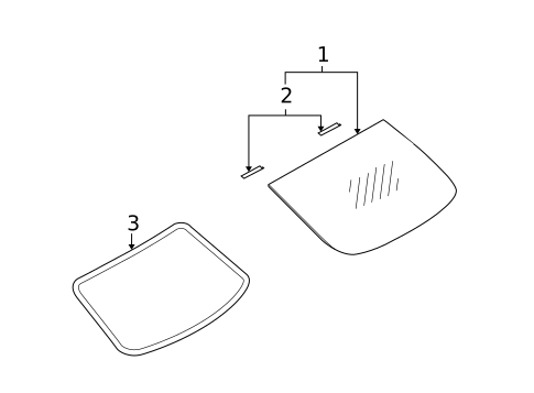 Glass & Hardware - Back for 2012 INFINITI G37 #0