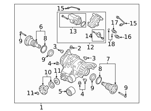 Axle & Differential for 2020 Audi S8 #0