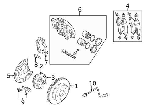Brake Components for 2009 Dodge Durango #0