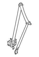 888204C000UP - : Seat Belt Lap And Shoulder Belt for Kia Image