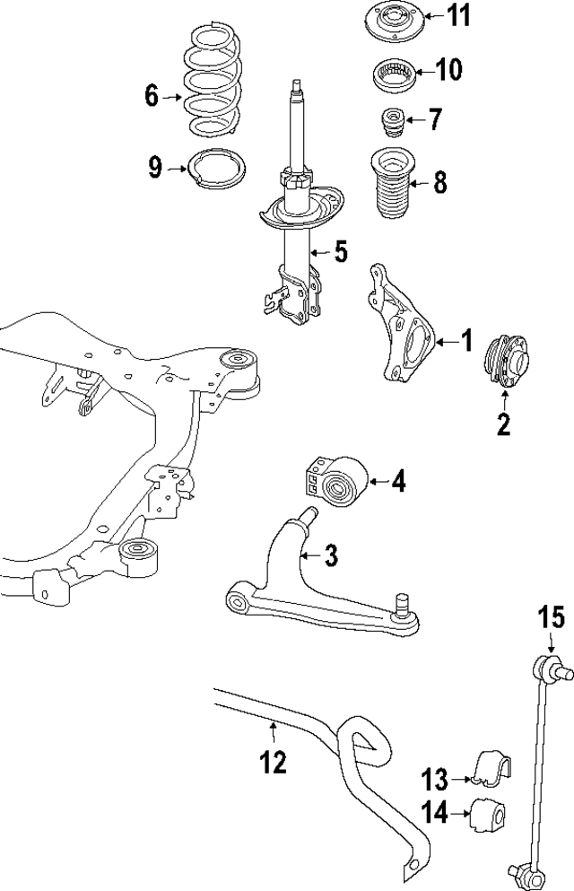 93192571 - : 2010-2011 Saab 9-3 - Coil Spring Set for Saab: 9-3 Image