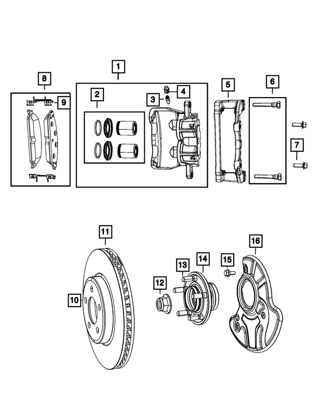 6101782 - Brakes: Push On Round With Teeth Spring Retainer, Right &amp; Left for Mopar Image
