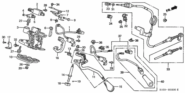 Select Lever for 2001 Honda CR-V #0
