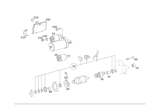 Starter for 2011 Mercedes-Benz SLK300 #0