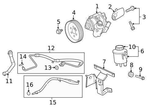 Pump & Hoses for 2015 Jaguar XFR #0