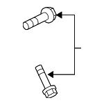 C2Z1459 - Steering: Power Steering Pump Bolt for Jaguar Image